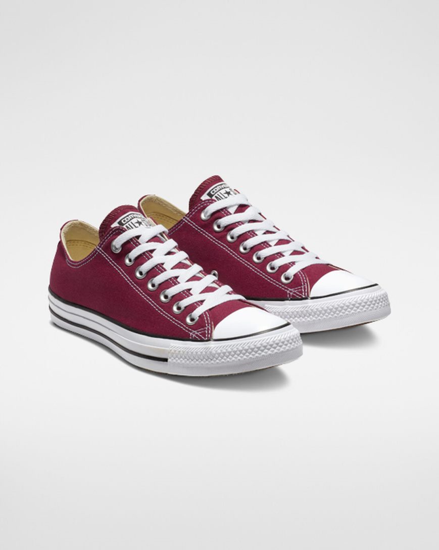 Men's Converse Chuck Taylor All Star Classic Low Top Shoes Burgundy | AU E4386S